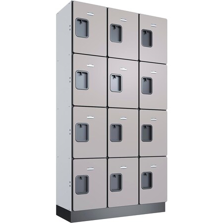Global Industrial 36 in W, 14-7/8 in D, 71-15/16 in H, Gray 290659